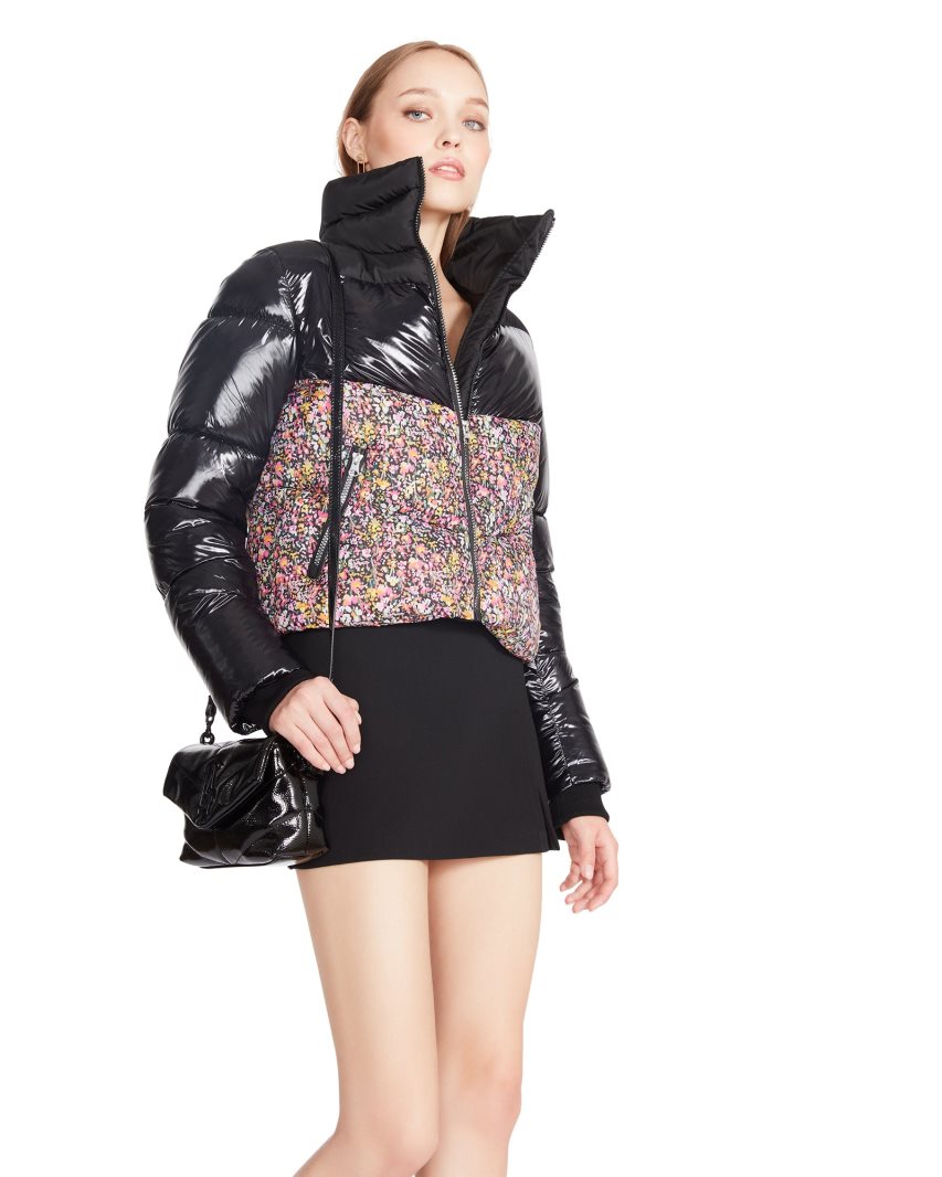 Chaquetas Steve Madden Ariana Floral Mujer Negras Multicolor | ES JD40E6